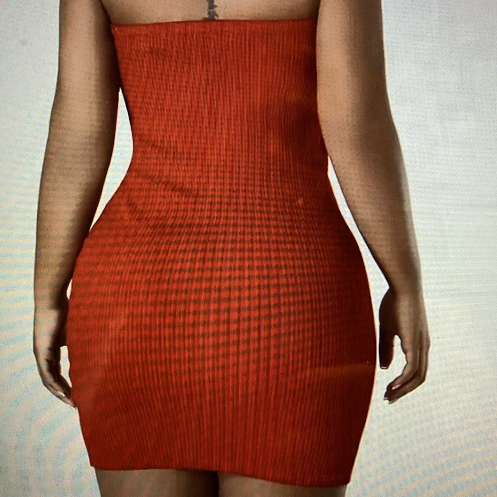 rhinestone heart bodycon tube dress New - Picture 2 of 2